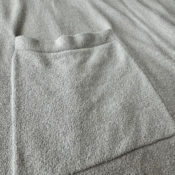 Barefoot Dreams Cozychic Ultra Lite Gray Knit Cardigan Size Large - Picture 5 of 7